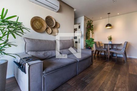 Sala de TV de apartamento à venda com 1 quarto, 51m² em Alphaville Conde Ii, Barueri