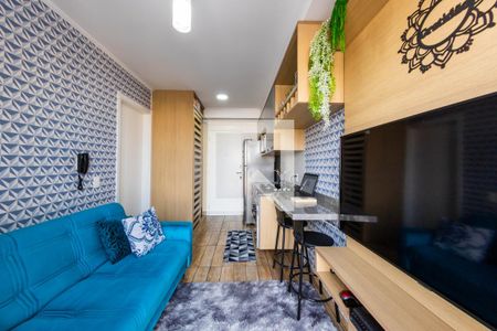 Sala/Cozinha de apartamento à venda com 1 quarto, 28m² em Vila Alpina, São Paulo