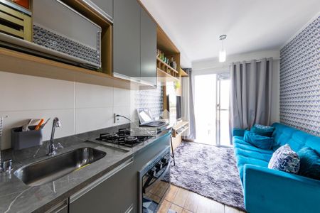 Sala/Cozinha de apartamento à venda com 1 quarto, 28m² em Vila Alpina, São Paulo