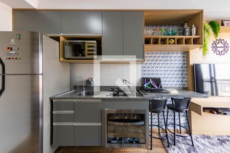 Sala/Cozinha de apartamento à venda com 1 quarto, 28m² em Vila Alpina, São Paulo