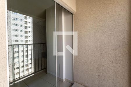 Sacada da Sala de apartamento para alugar com 2 quartos, 55m² em Parque Oeste Industrial, Goiânia