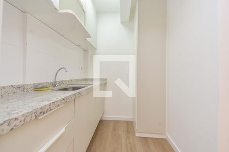 Cozinha de apartamento para alugar com 1 quarto, 25m² em Bela Vista, São Paulo