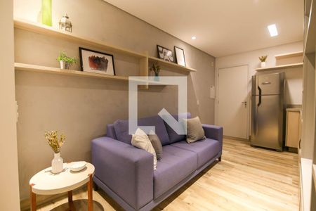 Sala de apartamento para alugar com 1 quarto, 35m² em Real Parque, São Paulo