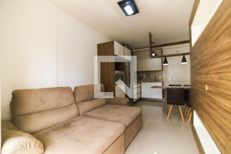 Sala de apartamento para alugar com 1 quarto, 39m² em Panamby, São Paulo