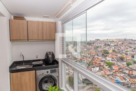 Sala/Cozinha/Varanda/Area de Serviç de apartamento à venda com 2 quartos, 54m² em Conceição, Diadema