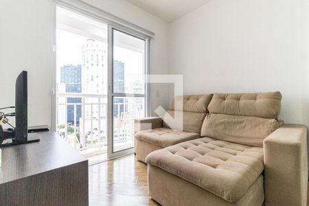 Sala - Sofá de apartamento à venda com 1 quarto, 40m² em Vila Buarque, São Paulo