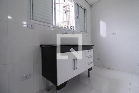 Cozinha de casa para alugar com 1 quarto, 25m² em Vila Campestre, São Paulo