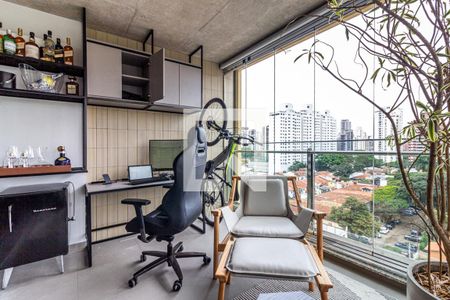 Varanda de kitnet/studio para alugar com 1 quarto, 45m² em Vila Nova Conceição, São Paulo