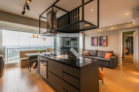 Sala de apartamento para alugar com 1 quarto, 54m² em Alphaville Empresarial, Barueri