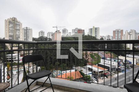 Varanda de apartamento à venda com 1 quarto, 35m² em Vila Andrade, São Paulo