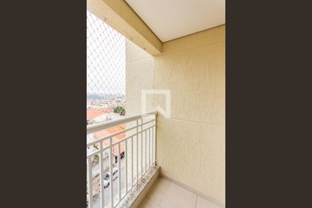 Varanda da Sala de apartamento para alugar com 3 quartos, 75m² em Vila Camilópolis, Santo André