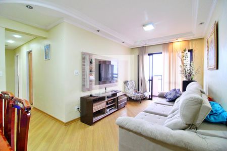 Sala de apartamento à venda com 3 quartos, 86m² em Vila Curuca, Santo André