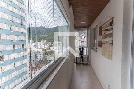 Varanda da Sala  de apartamento à venda com 2 quartos, 62m² em Tijuca, Rio de Janeiro