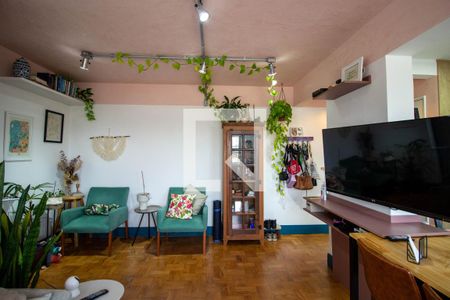 Sala de apartamento à venda com 2 quartos, 75m² em Vila Hamburguesa, São Paulo