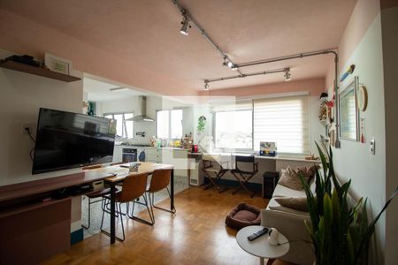Sala de apartamento à venda com 2 quartos, 75m² em Vila Hamburguesa, São Paulo