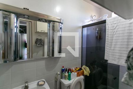 Banheiro da Suíte de apartamento à venda com 3 quartos, 64m² em Guarani, Belo Horizonte