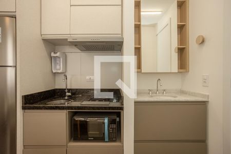 Cozinha de apartamento para alugar com 1 quarto, 19m² em Centro, Curitiba