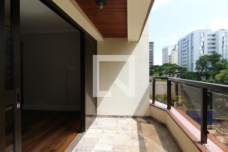 Varanda da Sala  de apartamento para alugar com 4 quartos, 190m² em Jardim Paulista, São Paulo