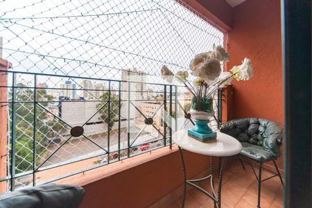 Varanda da Sala de apartamento para alugar com 3 quartos, 80m² em Jardim Bela Vista, Santo André