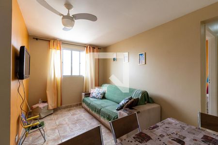 Sala de apartamento para alugar com 1 quarto, 74m² em Vila Caiçara, Praia Grande