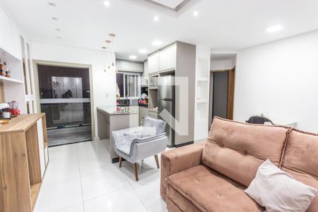 Sala de apartamento para alugar com 2 quartos, 55m² em Parque das Nações, Santo André