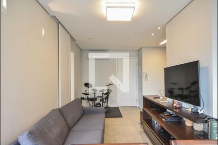 Sala de Estar  de apartamento à venda com 1 quarto, 49m² em Cidade Monções, São Paulo