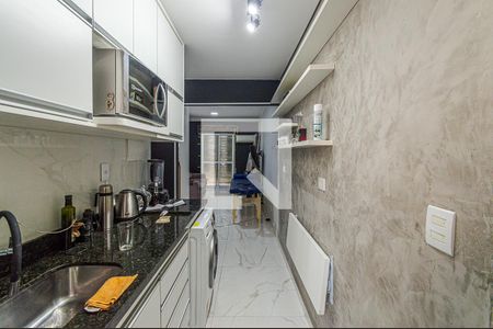 Cozinha de kitnet/studio à venda com 1 quarto, 35m² em Bela Vista, São Paulo