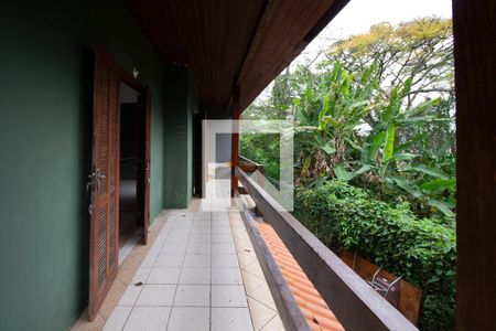 Varanda da sala de casa de condomínio para alugar com 1 quarto, 55m² em Itacorubi, Florianópolis