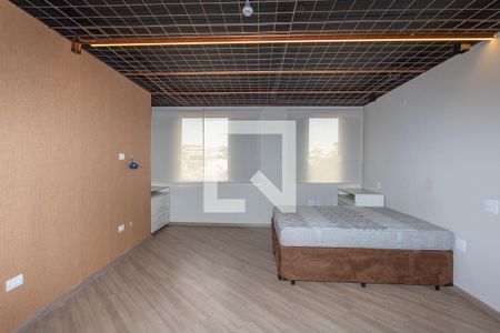 Quarto - cortinas fechadas de kitnet/studio para alugar com 1 quarto, 45m² em Serraria, Diadema