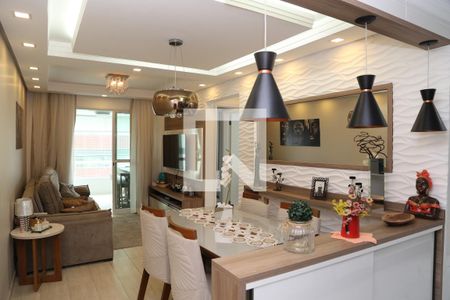 Sala de Jantar de apartamento para alugar com 2 quartos, 62m² em Cidade Ocian, Praia Grande