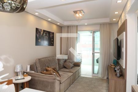 Sala de Estar de apartamento para alugar com 2 quartos, 62m² em Cidade Ocian, Praia Grande
