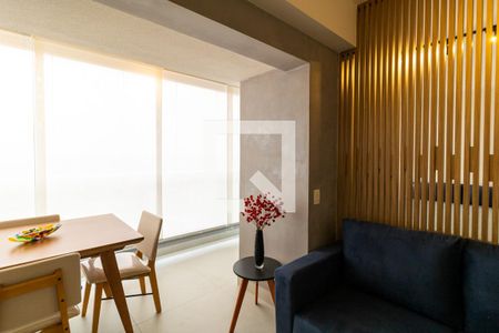 Varanda e Sala de Jantar de kitnet/studio para alugar com 1 quarto, 36m² em Butantã, São Paulo