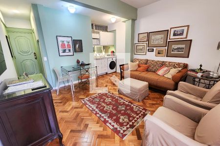 Sala de apartamento à venda com 1 quarto, 40m² em Flamengo, Rio de Janeiro