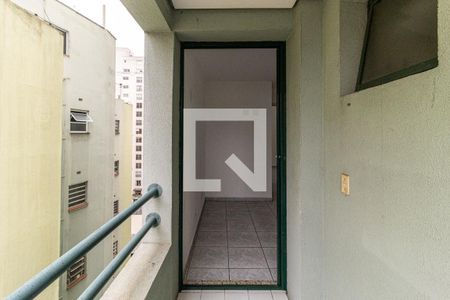 Varanda do Quarto de apartamento para alugar com 1 quarto, 28m² em Vila Buarque, São Paulo