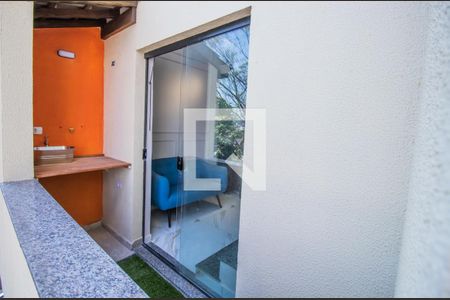 Varanda da Sala de kitnet/studio à venda com 1 quarto, 28m² em Vila Santa Catarina, São Paulo