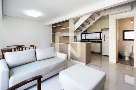 Sala de apartamento à venda com 1 quarto, 64m² em Vila Olímpia, São Paulo