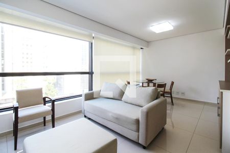 Sala de apartamento à venda com 1 quarto, 64m² em Vila Olímpia, São Paulo