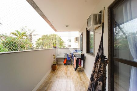 Varanda da Sala de apartamento para alugar com 3 quartos, 130m² em Recreio dos Bandeirantes, Rio de Janeiro