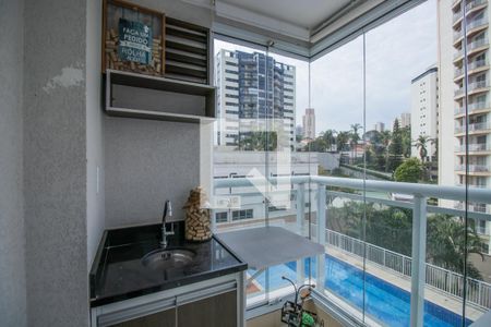 Varanda da Sala  de apartamento para alugar com 2 quartos, 64m² em Vila Alexandria, São Paulo