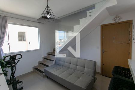 Sala de apartamento para alugar com 2 quartos, 96m² em São João Batista, Belo Horizonte