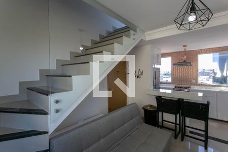 Sala de apartamento para alugar com 2 quartos, 96m² em São João Batista, Belo Horizonte