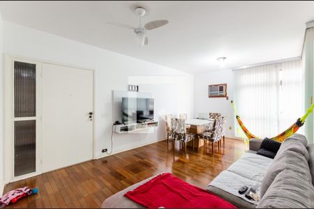 Sala de apartamento para alugar com 3 quartos, 130m² em Pompéia, Santos