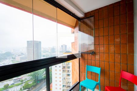 Varanda da sala de apartamento à venda com 3 quartos, 150m² em Vila Bastos, Santo André