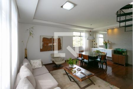 Sala de apartamento à venda com 4 quartos, 250m² em Santo Antônio, Belo Horizonte