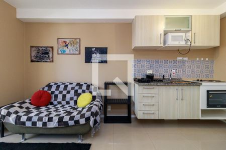 Sala de apartamento para alugar com 1 quarto, 33m² em Santo Amaro, São Paulo