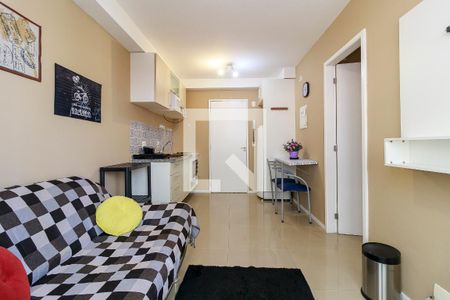 Sala de apartamento para alugar com 1 quarto, 33m² em Santo Amaro, São Paulo