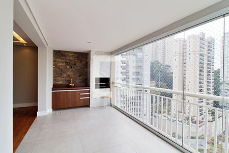 Varanda da Sala de apartamento à venda com 3 quartos, 127m² em Vila Andrade, São Paulo