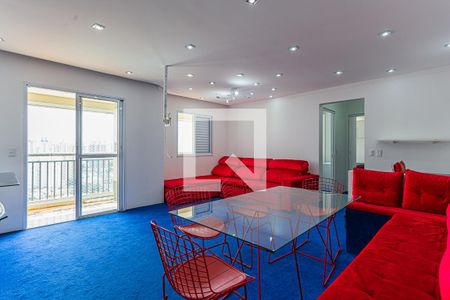 Sala de apartamento à venda com 2 quartos, 84m² em Vila Humaitá, Santo André