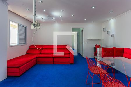 Sala de apartamento à venda com 2 quartos, 84m² em Vila Humaitá, Santo André