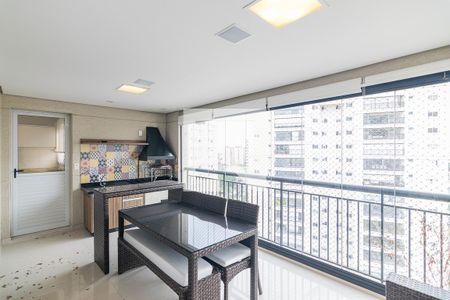 Varanda Gourmet de apartamento à venda com 3 quartos, 135m² em Vila Gilda, Santo André